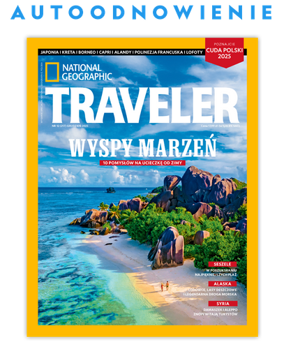 Autoodnawialna kwartalna prenumerata magazynu Traveler