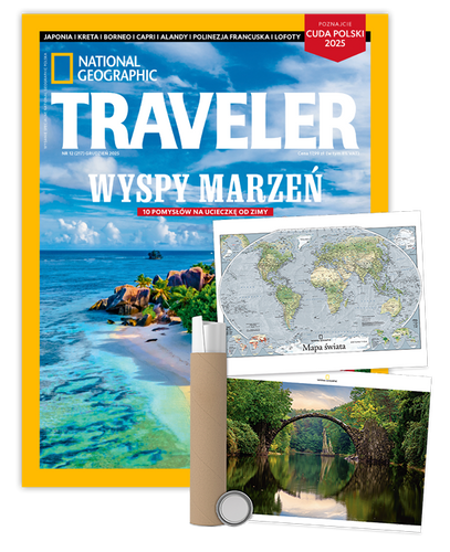 Roczna prenumerata Travelera z plakatem dwustronnym NG