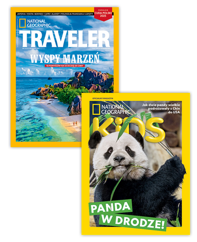 Pakiet prenumeraty: Traveler i National Geographic Kids