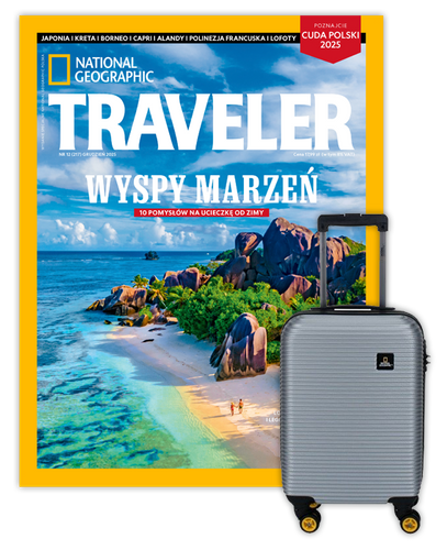 Roczna prenumerata Travelera z Walizką kabinową National Geographic Abroad Srebrna