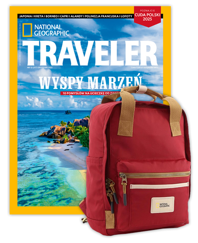 Roczna prenumerata Travelera z plecakiem National Geographic Legend