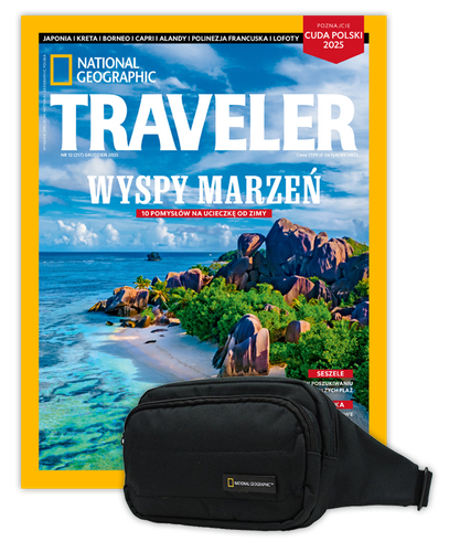 Roczna prenumerata Travelera z torbą biodrową NG PRO 718 CZARNA