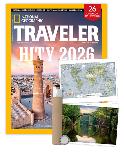 Roczna prenumerata Travelera z plakatem dwustronnym NG