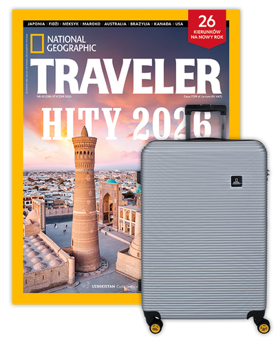 Roczna prenumerata Travelera z Dużą Walizką National Geographic Abroad Srebrna