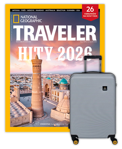 Roczna prenumerata Travelera z Walizką National Geographic Abroad - Średnia/Srebrna