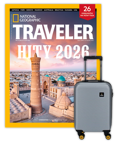 Roczna prenumerata Travelera z Walizką kabinową National Geographic Abroad Srebrna