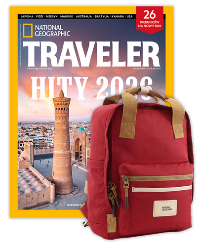 Roczna prenumerata Travelera z plecakiem National Geographic Legend