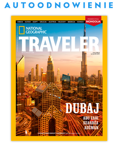 Autoodnawialna kwartalna prenumerata magazynu Traveler