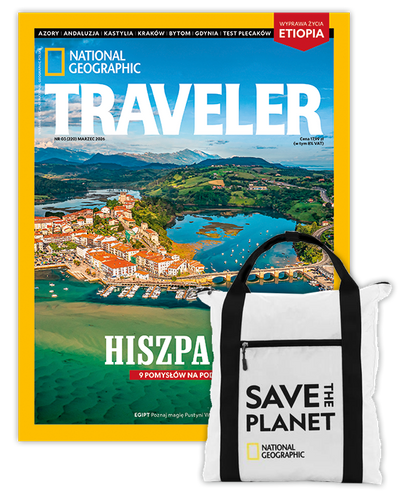 Roczna prenumerata Travelera z plecakiem shopper NG JUPITER N0890E biały