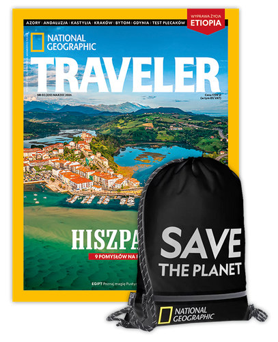 Roczna prenumerata Travelera z małym plecakiem NG SATURN N08904.06 czarny