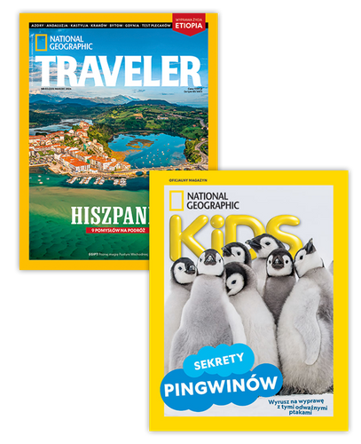 Pakiet prenumeraty: Traveler i National Geographic Kids