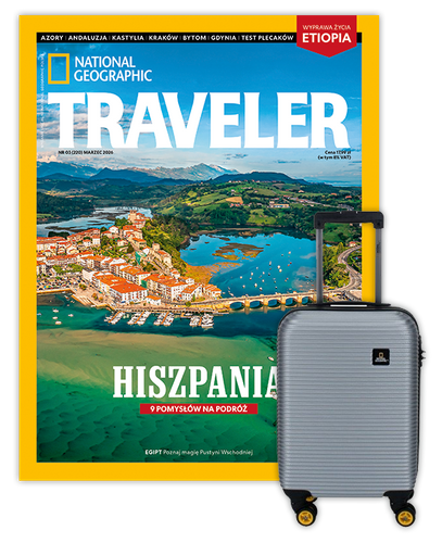 Roczna prenumerata Travelera z Walizką kabinową National Geographic Abroad Srebrna