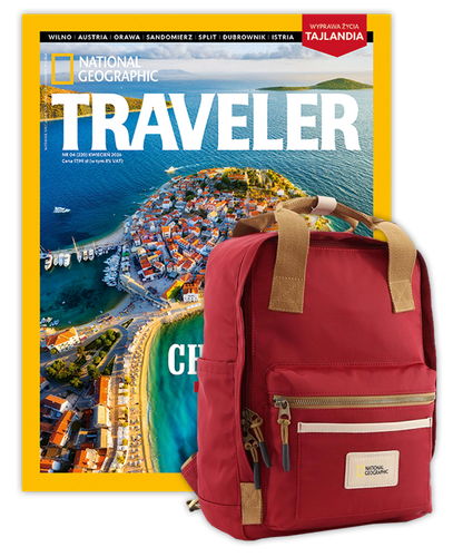 Roczna prenumerata Travelera z plecakiem National Geographic Legend