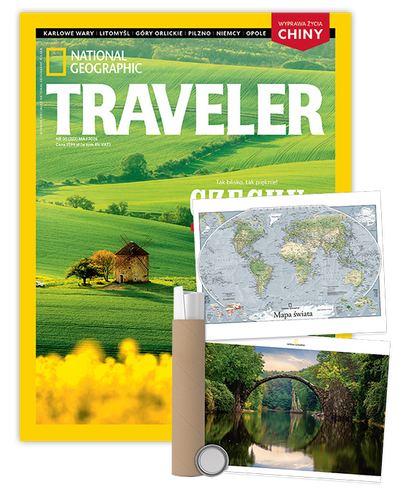 Roczna prenumerata Travelera z plakatem dwustronnym NG