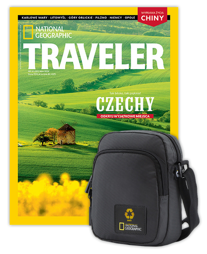 Burda Roczna prenumerata Travelera z torbą na ramię NG OCEAN CZARNA