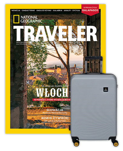 Roczna prenumerata Travelera z Walizką National Geographic Abroad - Średnia/Srebrna