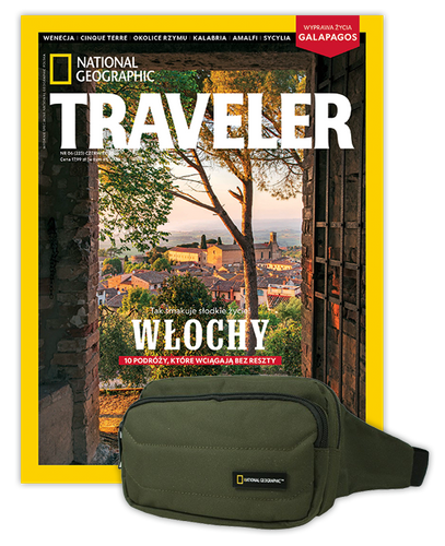 Roczna prenumerata Travelera z torbą biodrową NG PRO 718 KHAKI
