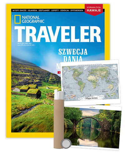 Roczna prenumerata Travelera z plakatem dwustronnym NG