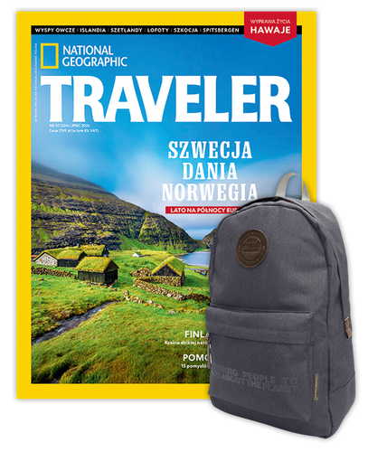 Roczna prenumerata Travelera z plecakiem 1-komorowym National Geographic Society 7101