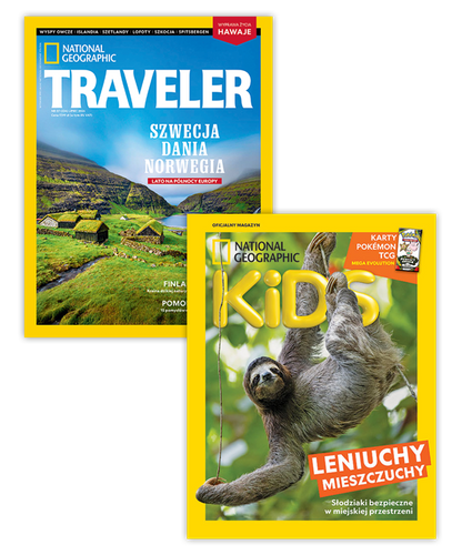 Pakiet prenumeraty: Traveler i National Geographic Kids