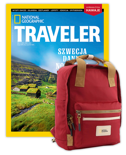 Roczna prenumerata Travelera z plecakiem National Geographic Legend
