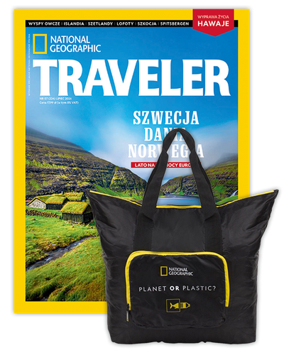 Roczna prenumerata Travelera z torbą składaną Shopper NG FOLDABLES 