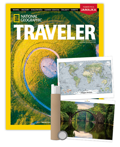 Roczna prenumerata Travelera z plakatem dwustronnym NG