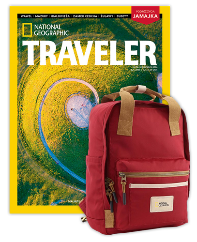 Roczna prenumerata Travelera z plecakiem National Geographic Legend