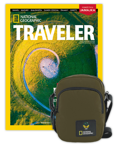Roczna prenumerata Travelera z torbą na ramię NG OCEAN KHAKI