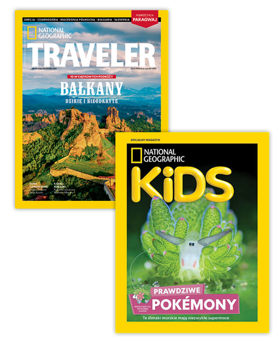 Pakiet prenumeraty: Traveler i National Geographic Kids