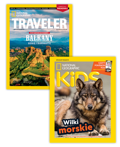 Pakiet prenumeraty: Traveler i National Geographic Kids