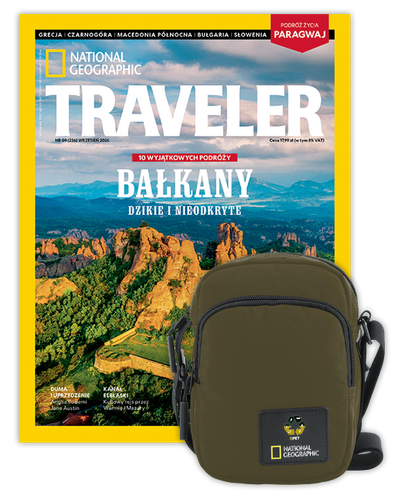 Roczna prenumerata Travelera z torbą na ramię NG OCEAN KHAKI