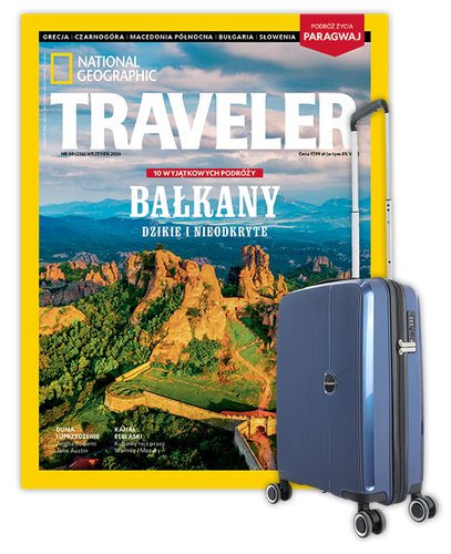 Roczna prenumerata Travelera z Walizką kabinową SAXOLINE Holiday Expres S navy