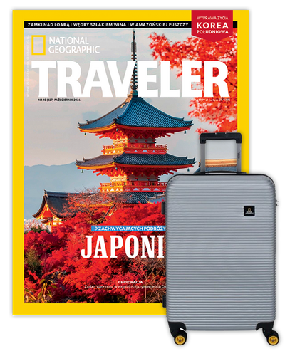 Roczna prenumerata Travelera z Walizką National Geographic Abroad - Średnia/Srebrna