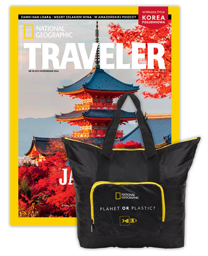 Roczna prenumerata Travelera z torbą składaną Shopper NG FOLDABLES 