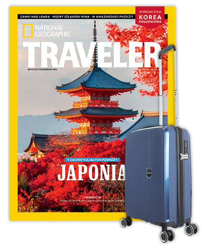 Roczna prenumerata Travelera z Walizką kabinową SAXOLINE Holiday Expres S navy