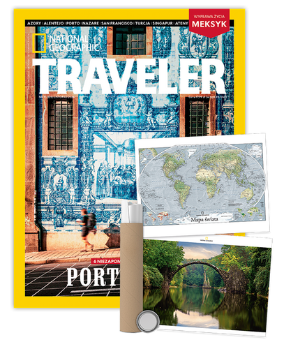 Roczna prenumerata Travelera z plakatem dwustronnym NG