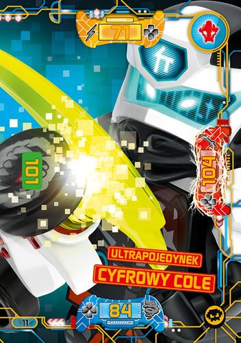 LEGO® NINJAGO® Seria 5 - Nr 11: Ultrapojedynek cyfrowy Cole