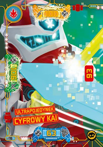 LEGO® NINJAGO® Seria 5 - Nr 16: Ultrapojedynek cyfrowy Kai