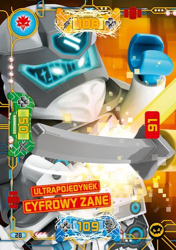 LEGO® NINJAGO® Seria 5 - Nr 28: Ultrapojedynek cyfrowy Zane
