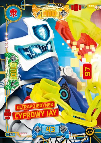LEGO® NINJAGO® Seria 5 - Nr 34: Ultrapojedynek cyfrowy Jay