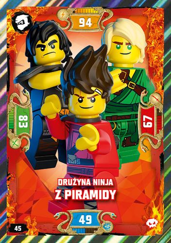 LEGO® NINJAGO® Seria 5 - Nr 45: Drużyna ninja z piramidy