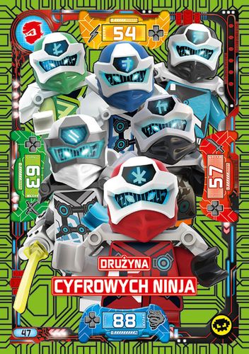 LEGO® NINJAGO® Seria 5 - Nr 47: Drużyna cyfrowych ninja