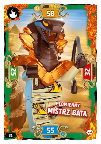 LEGO® NINJAGO® Seria 5 - Nr 81: Płomienny mistrz bata