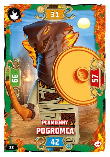 LEGO® NINJAGO® Seria 5 - Nr 82: Płomienny pogromca