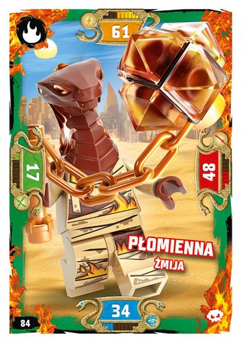 LEGO® NINJAGO® Seria 5 - Nr 84: Płomienna żmija