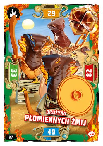 LEGO® NINJAGO® Seria 5 - Nr 87: Drużyna płomiennych żmij
