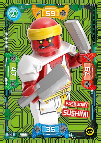 LEGO® NINJAGO® Seria 5 - Nr 105: Paskudny Sushimi