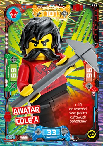 LEGO® NINJAGO® Seria 5 - Nr 140: Awatar Cole'a