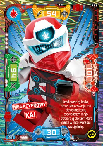 LEGO® NINJAGO® Seria 5 - Nr 142: Megacyfrowy Kai